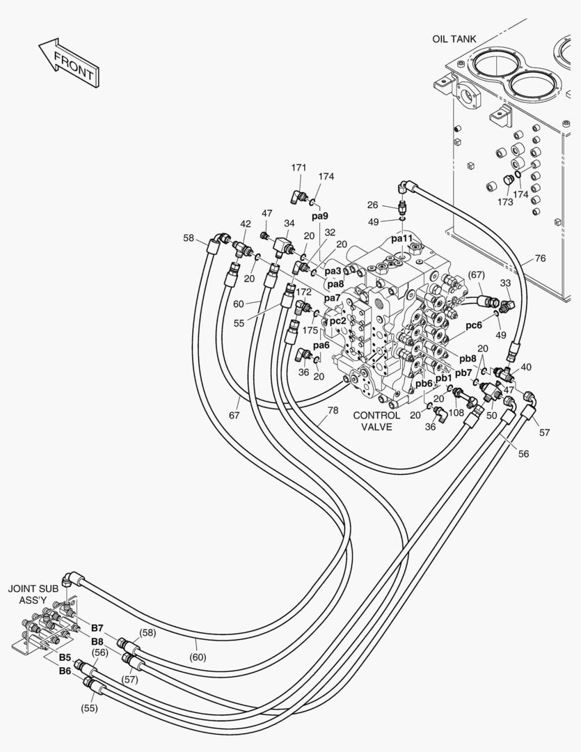 ТРУБОПРОВОД СЕРВОУПРАВЛЕНИЯ(4)