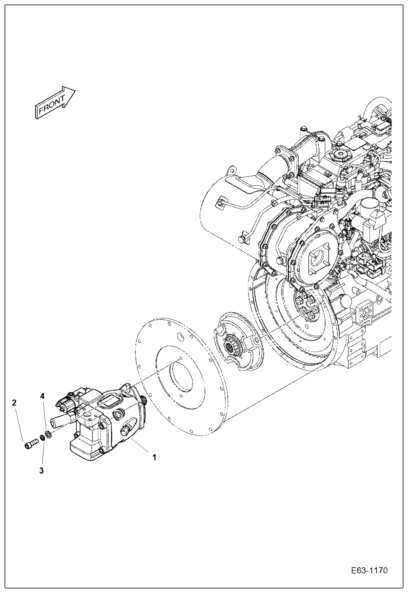 ДВИГАТЕЛЬ И КРЕПЕЖНЫЕ ДЕТАЛИ (ОПОРА НАСОСА)