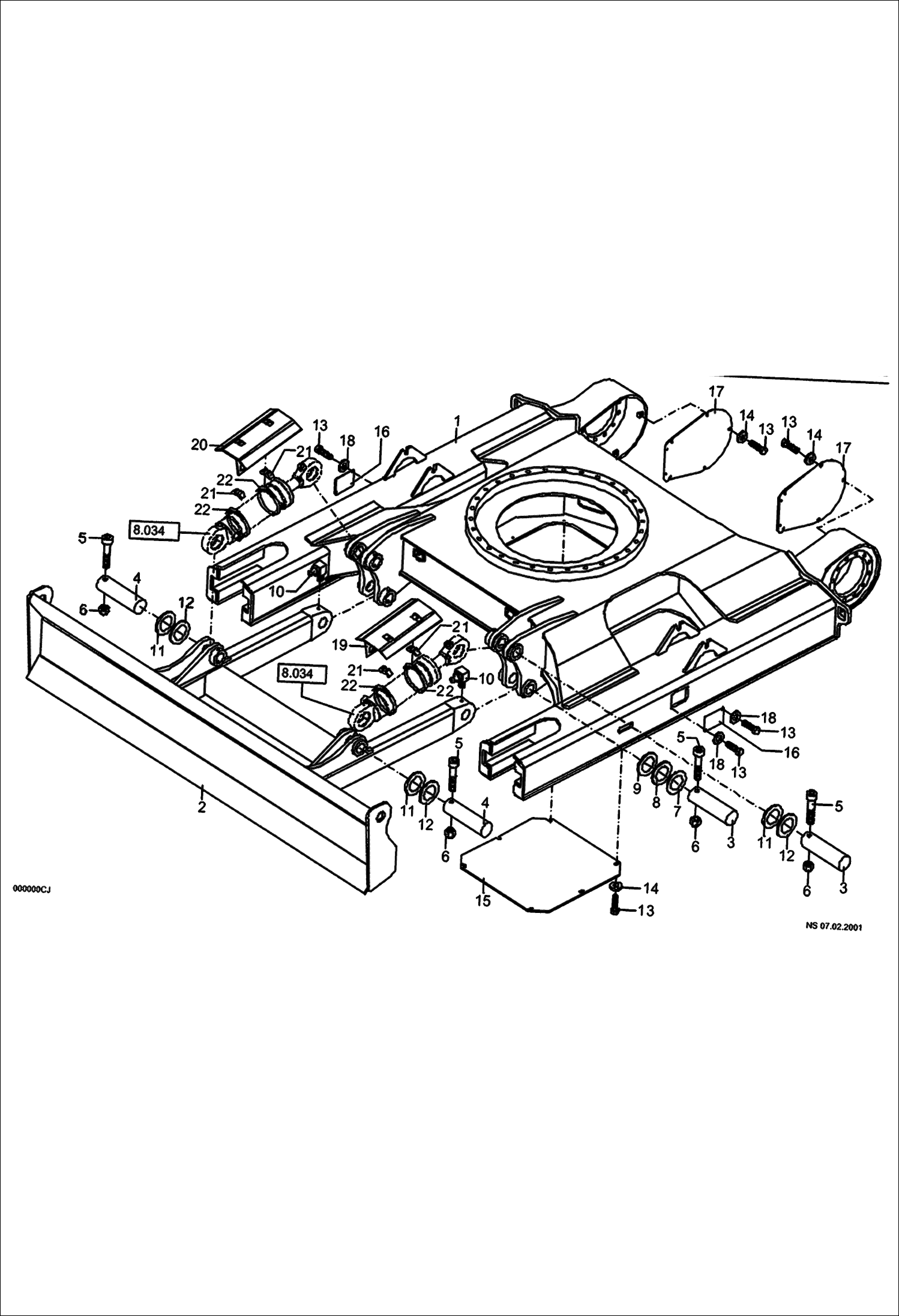 ХОДОВАЯ ЧАСТЬ , КРЫШКА КРОНШТЕЙНА ОТВАЛА И ИНСТРУМЕНТ