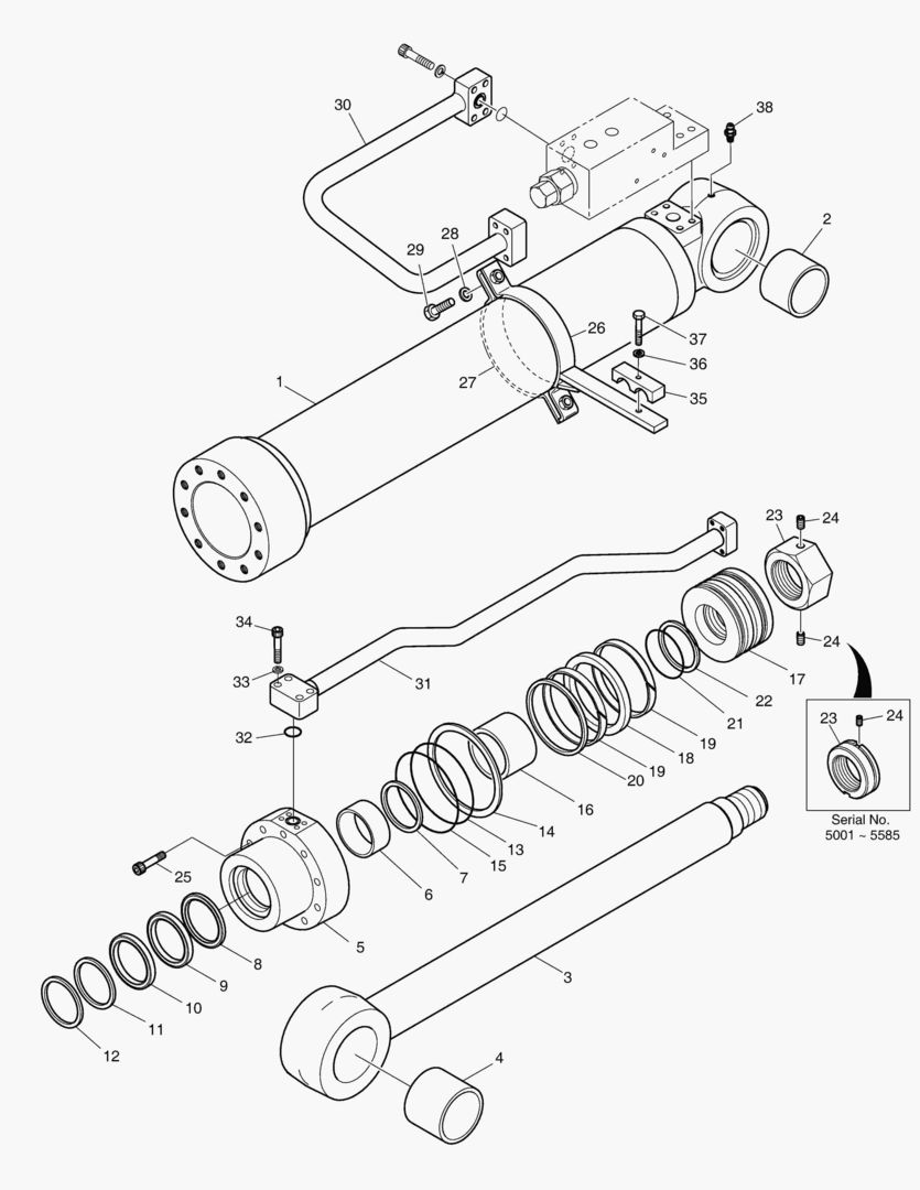 Спецтехника 4270 BOOM CYLINDER - L.H (LOCK VALVE) [5001~5593] - главное фото