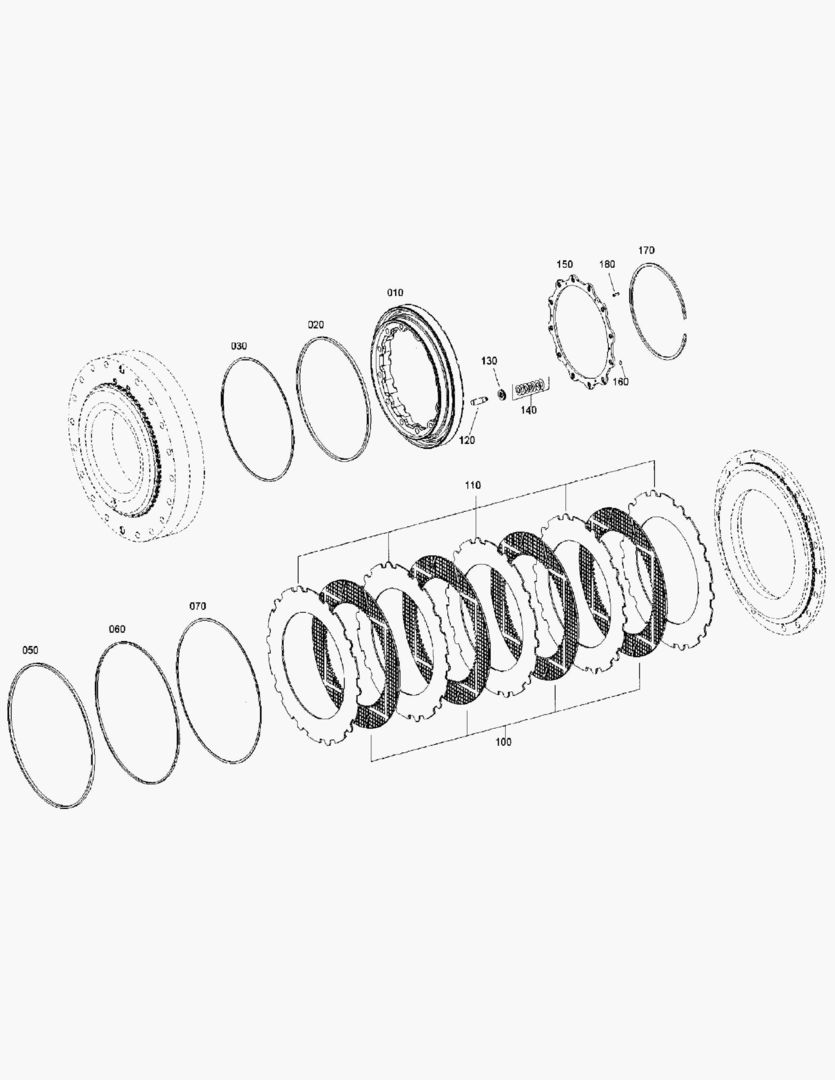 G250-26 HUB; WET BRAKE [810053~]