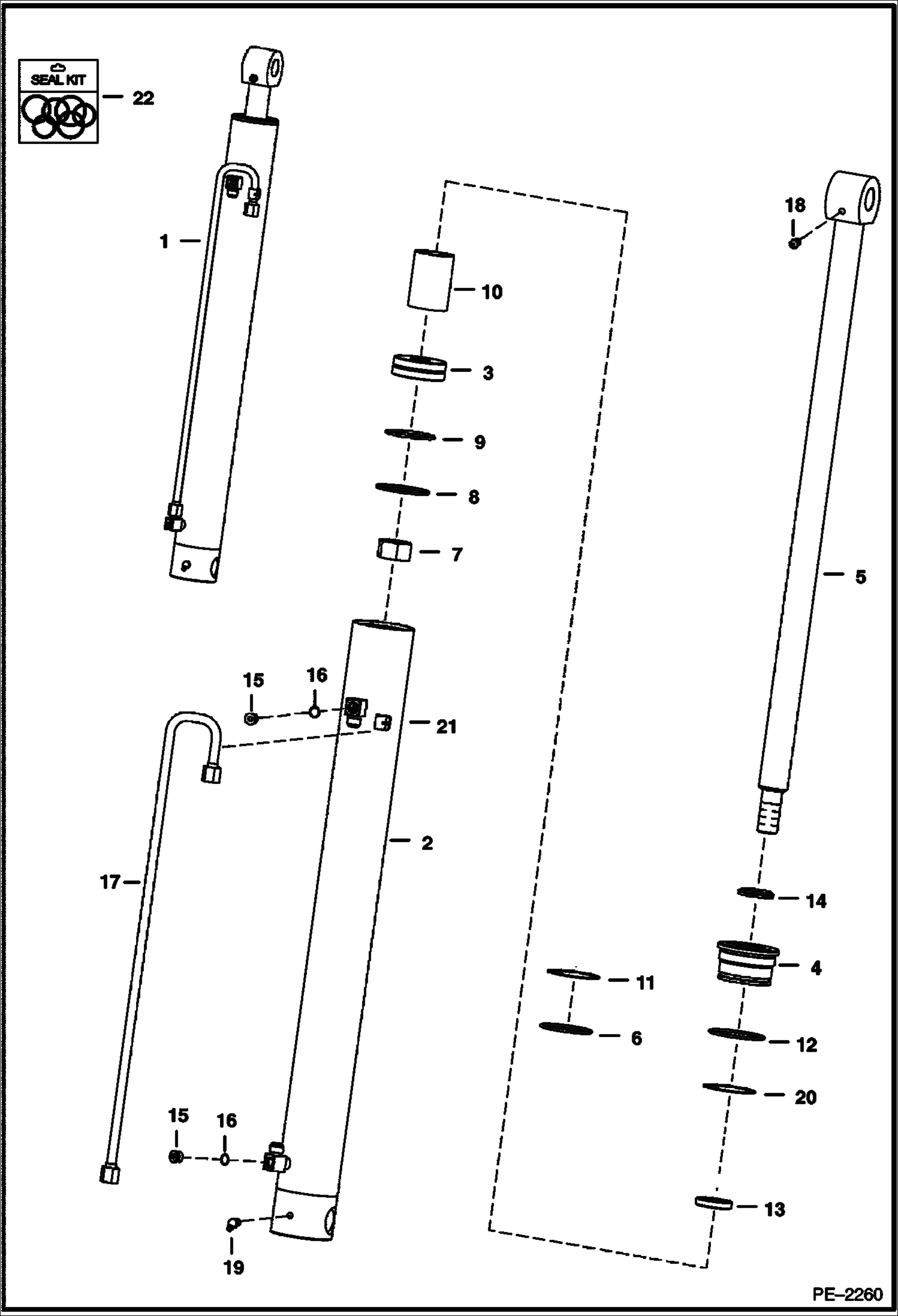 Схема ЦИЛИНДР ПОДЪЕМА