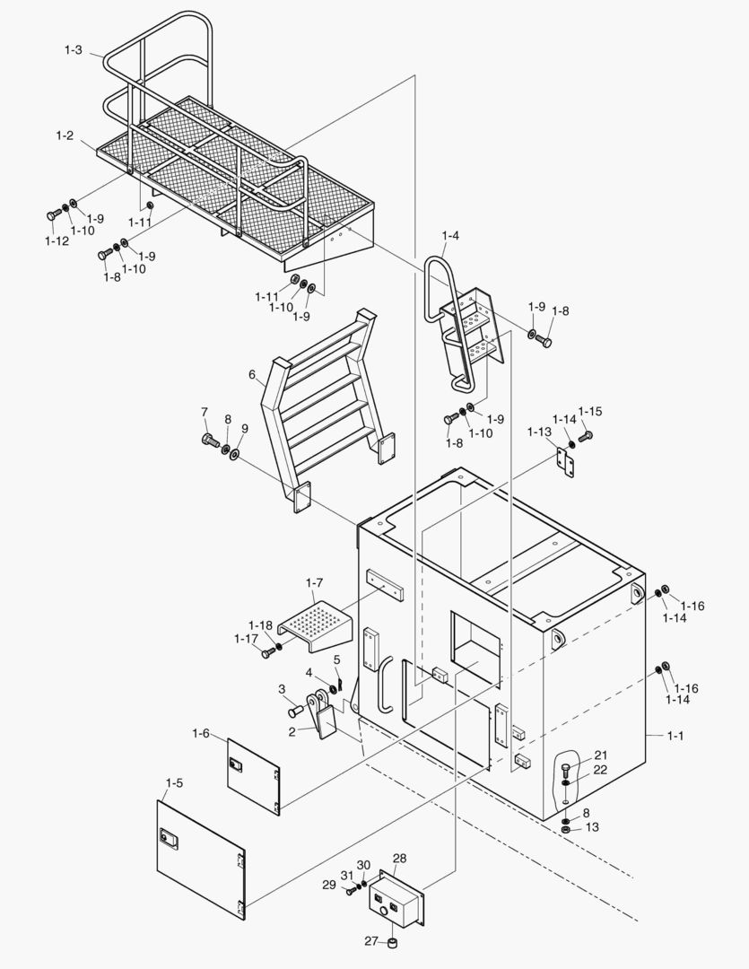 СТУПЕНЬ КАБИНЫ В СБОРЕ(2)