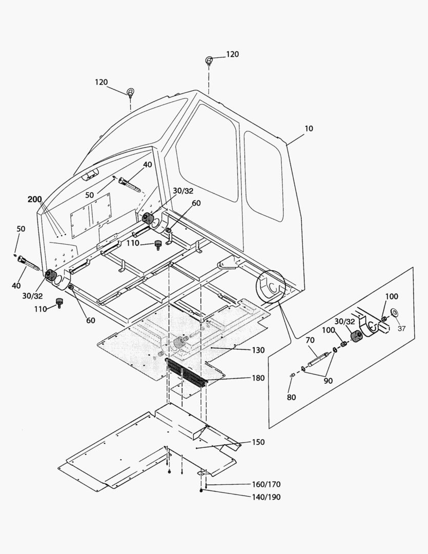 G310-4 CAB EQUIPMENT OUTSIDE