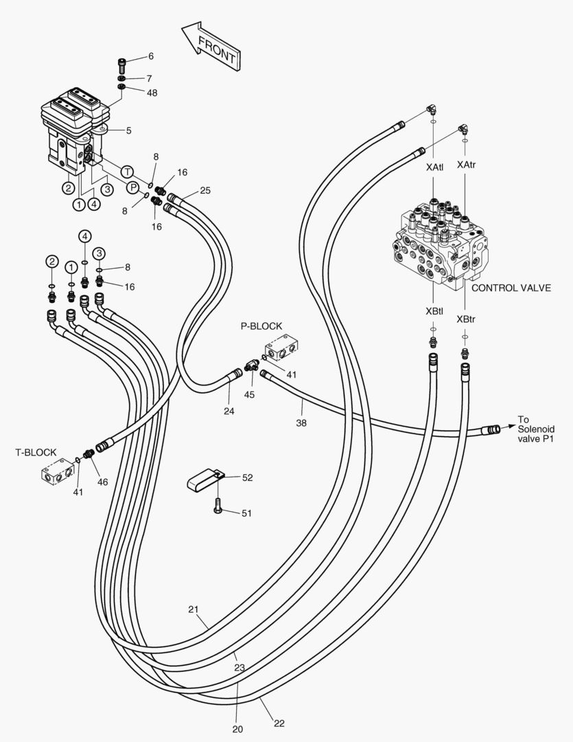 ТРУБОПРОВОД СЕРВОУПРАВЛЕНИЯ-НАПОЛЬНАЯ ПЛИТА SUB.(2)