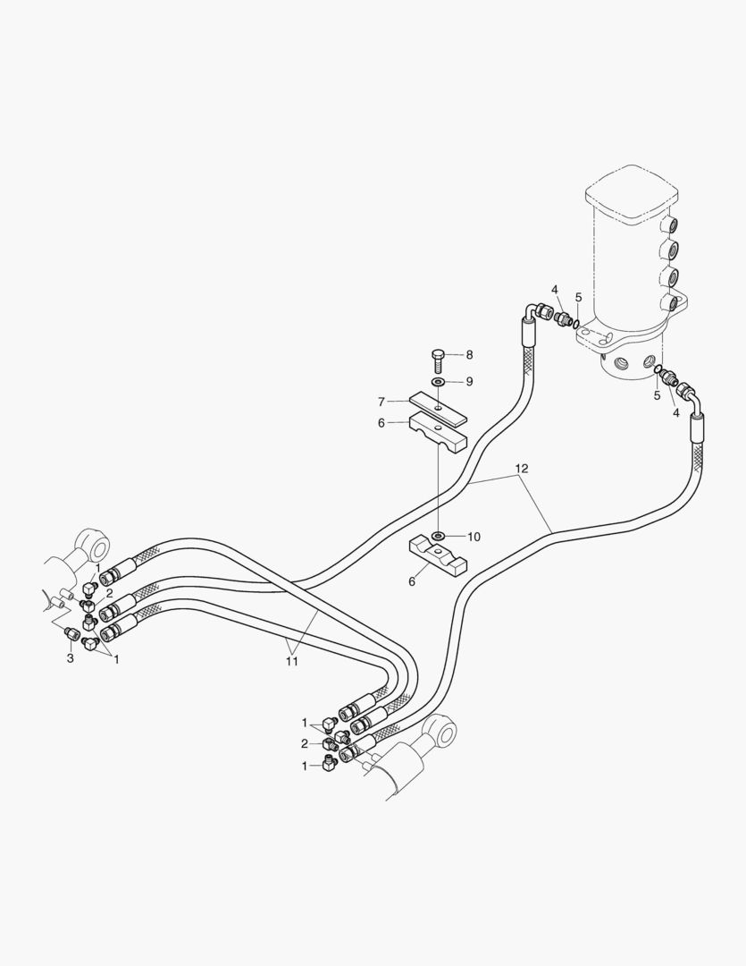 Схема 5160 DOZER PIPING-UNDER [1~68]