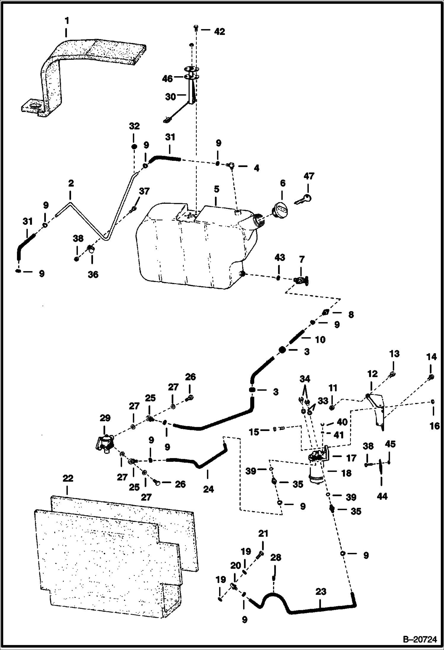 СИСТЕМА ПОДАЧИ ТОПЛИВА (СЕРИЙНЫЙ НОМЕР 5005 11001 И ВЫШЕ)
