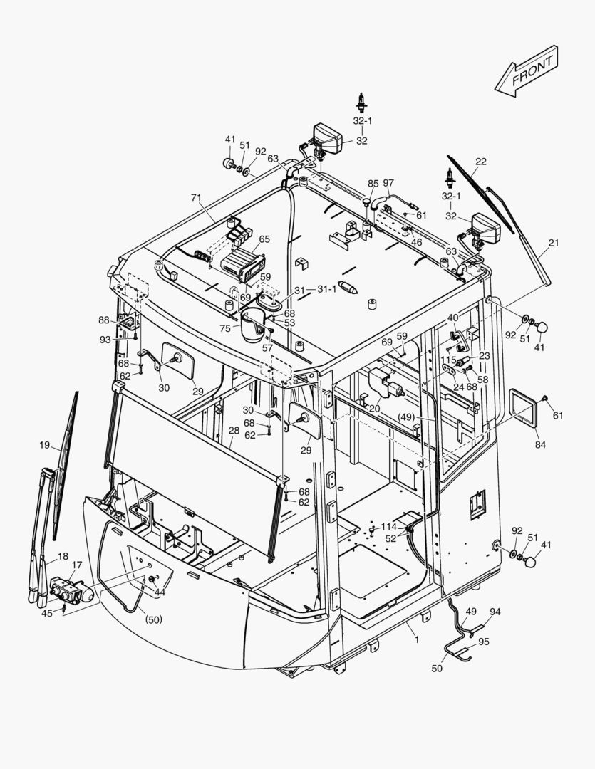 5460 CABIN(1) - BODY(WITHOUT ROOF) [10001~10007]