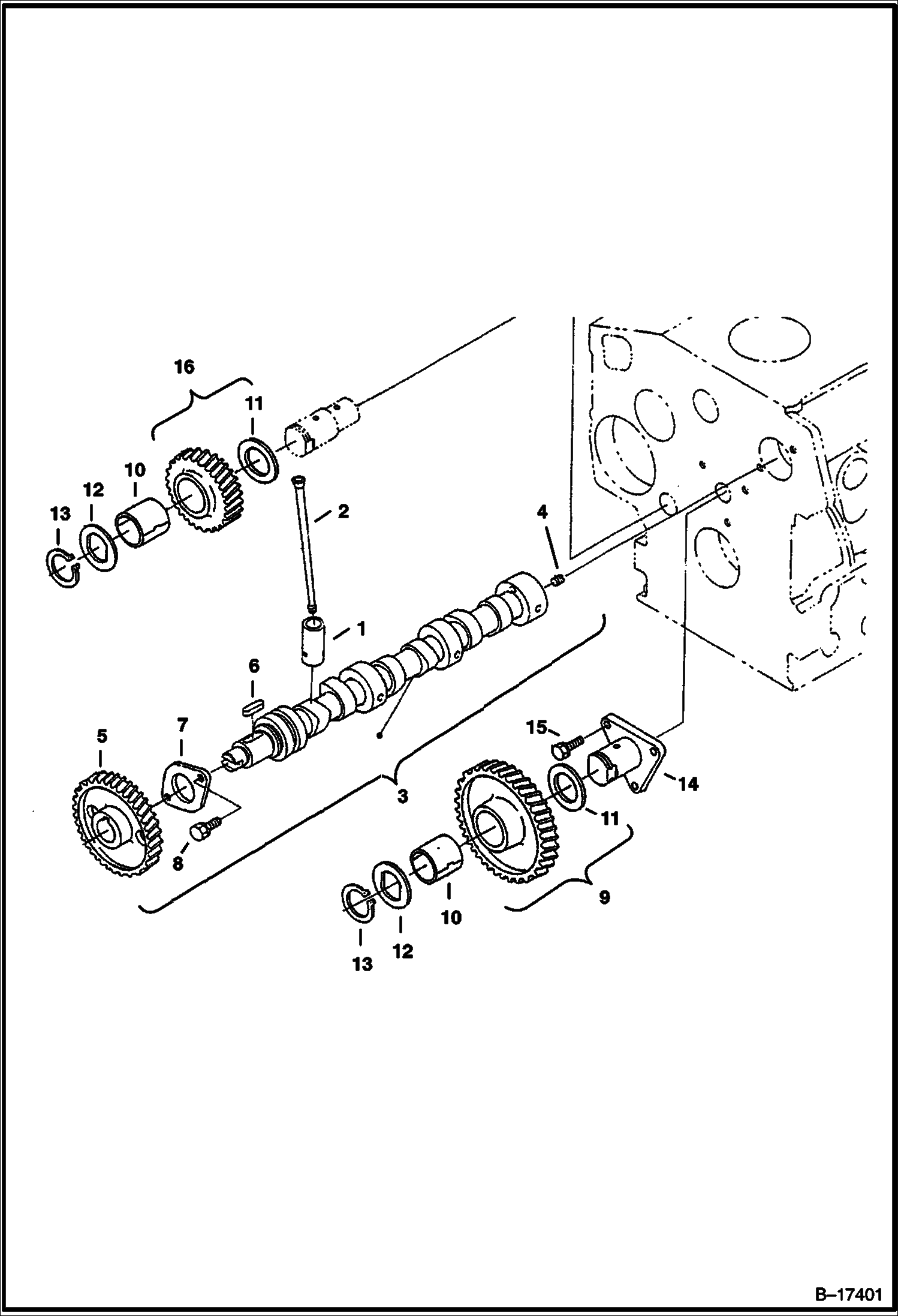 РАСПРЕДЕЛИТЕЛЬНЫЙ ВАЛ БЕЗ ТУРБОНАГНЕТАТЕЛЯ