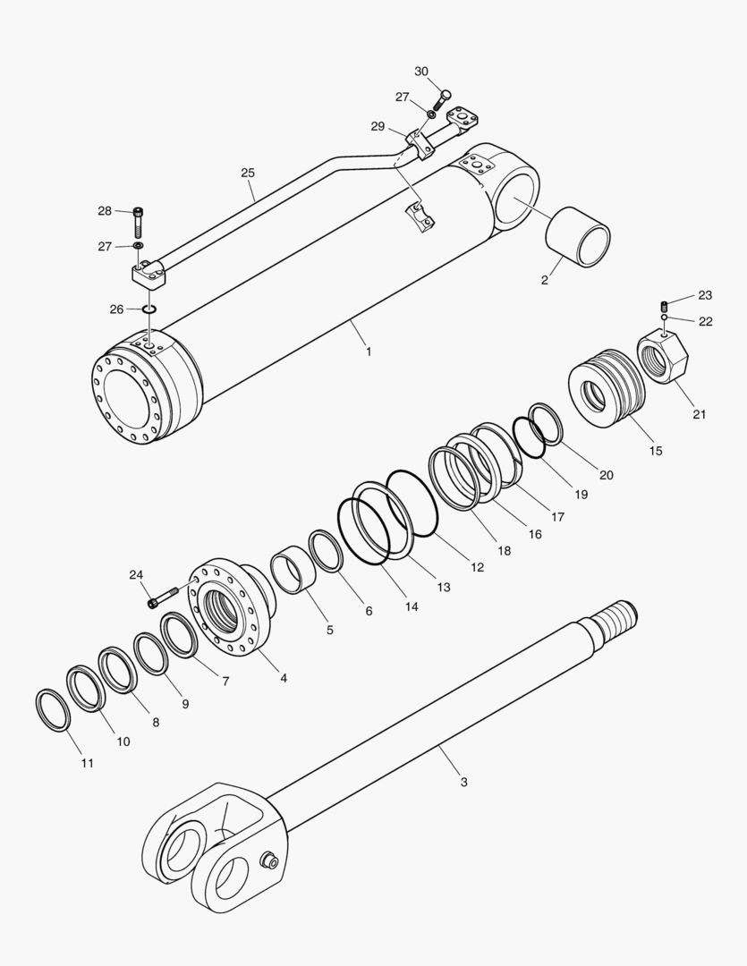 3810 LIFT CYLINDER-R.H(BLOCK HANDLER)