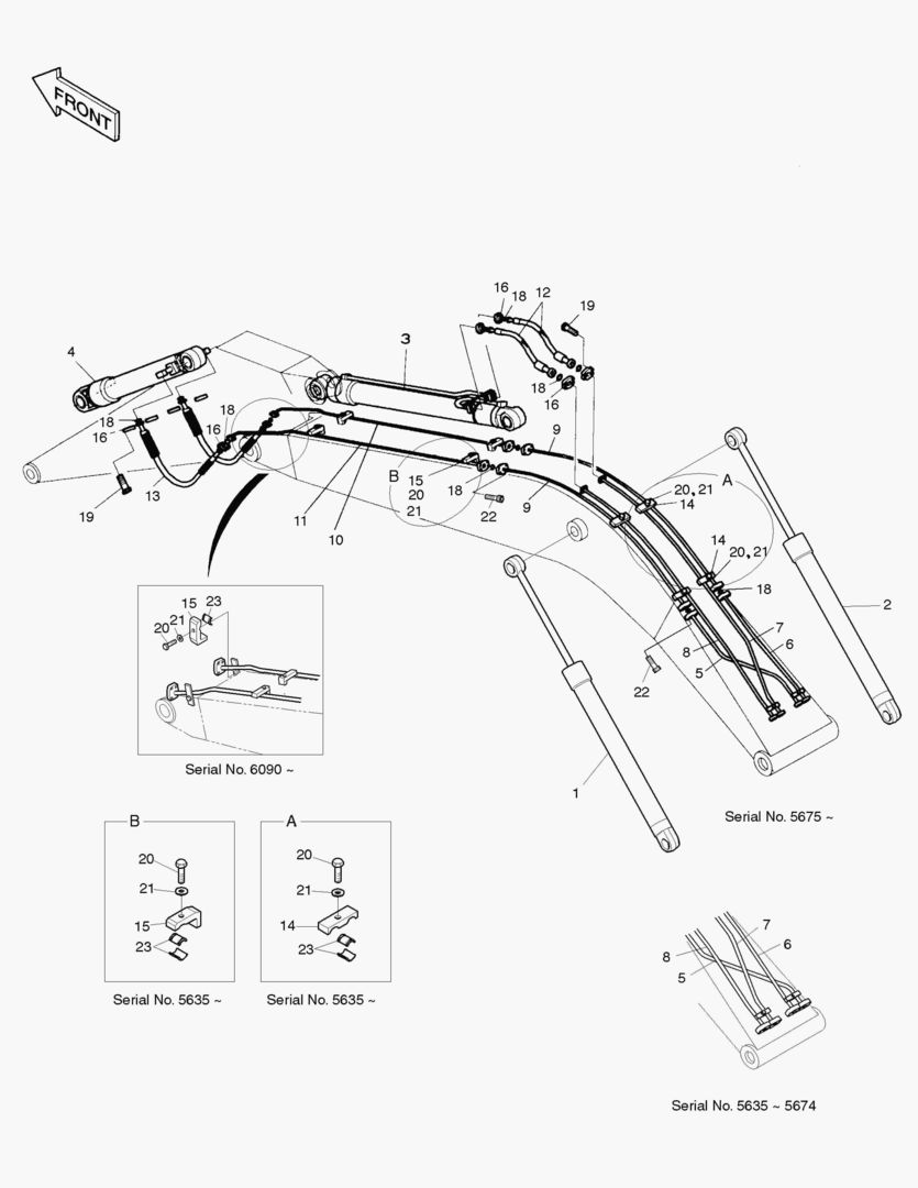 3132 FRONT PIPING [5365~]