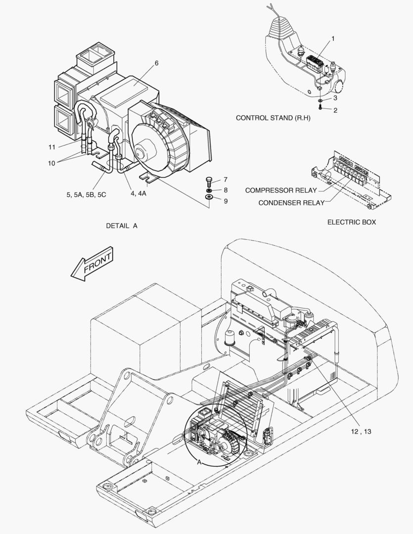 1780 COOLER & HEATER ASS`Y(1)-CABIN PART