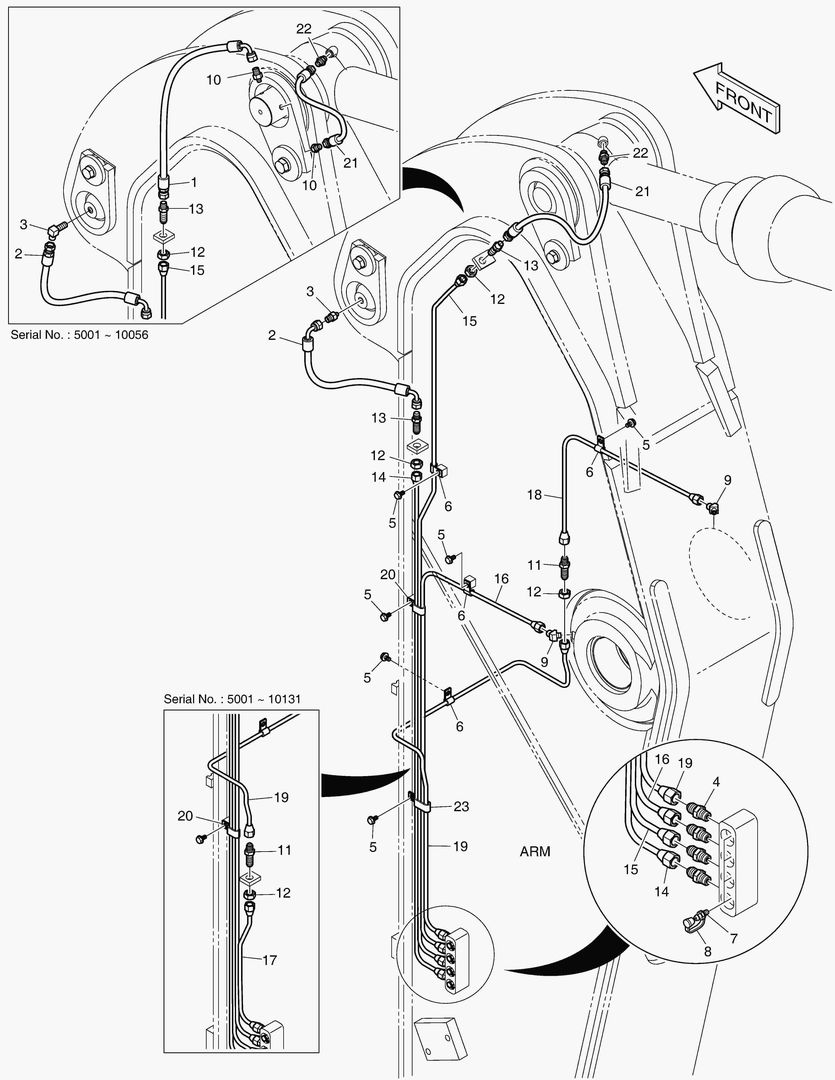 Спецтехника 6810 LUBRICATION PIPING - ARM 2.6m [5001~10144] - главное фото
