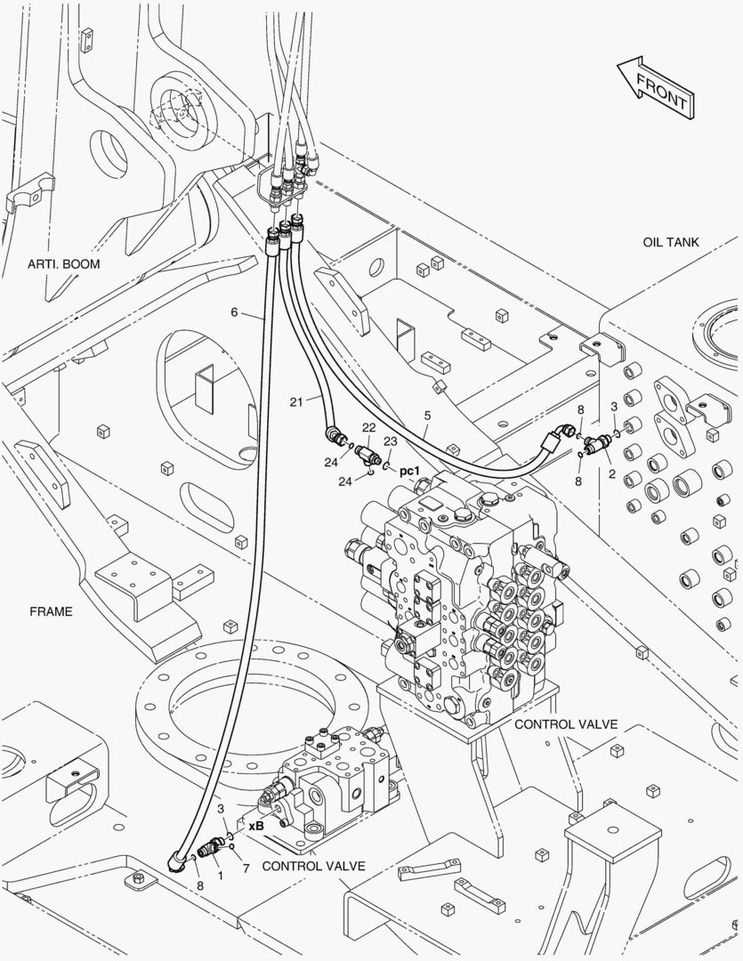 ГИДРОЗАМОК ТРУБОПРОВОДА - ШАРНИРНАЯ СТРЕЛА
