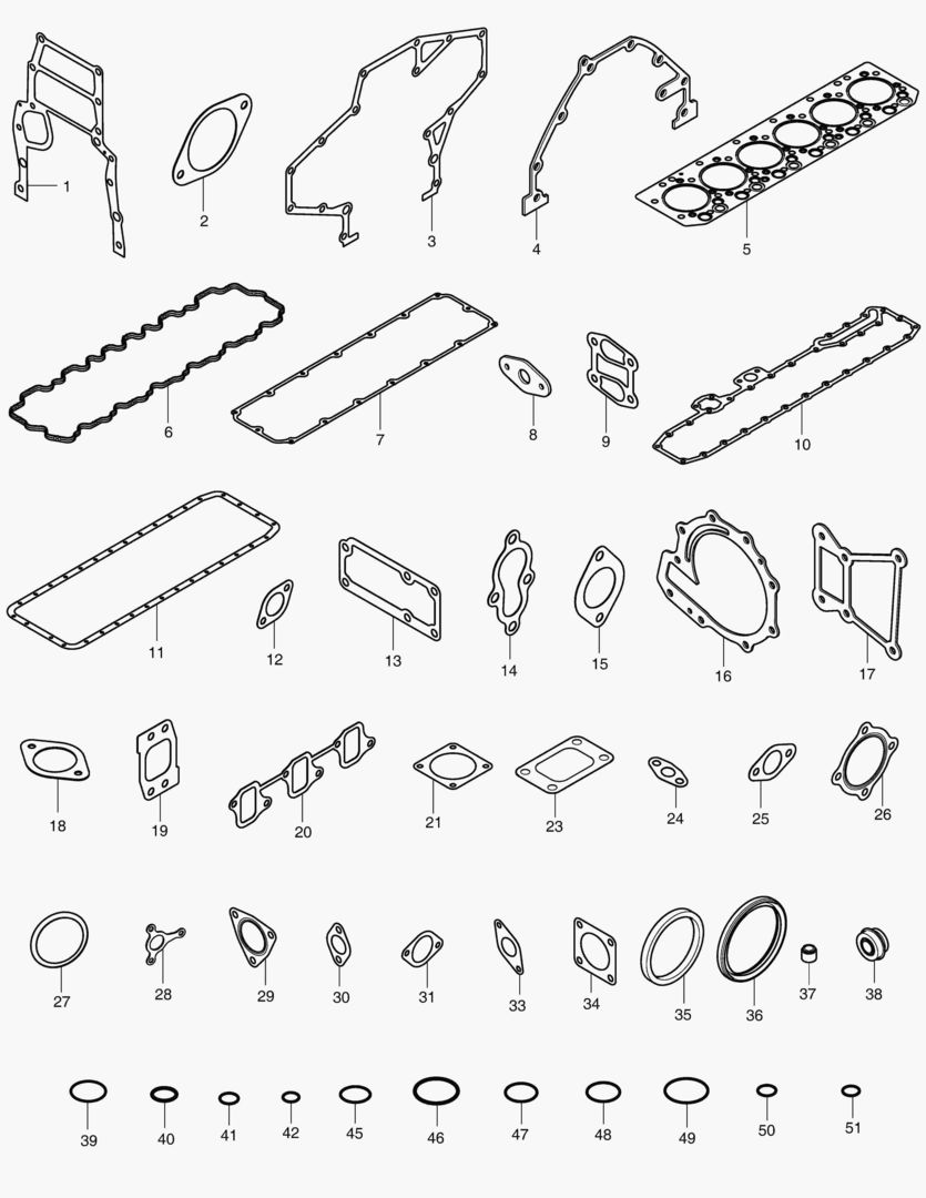 050 OVERHAUL GASKET KIT - ALL