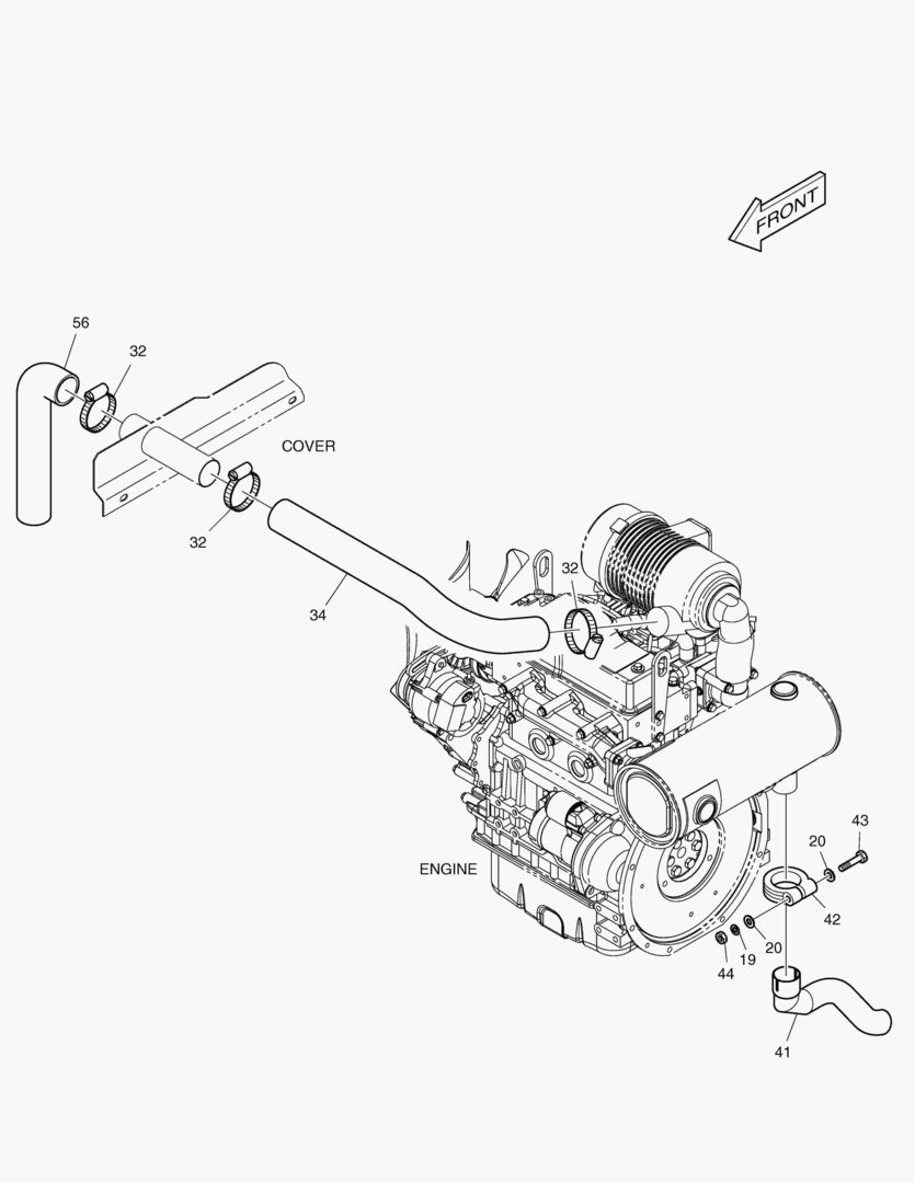 1271 ENGINE MOUNTING(3) - INTAKE & EXHAUST [20576~]