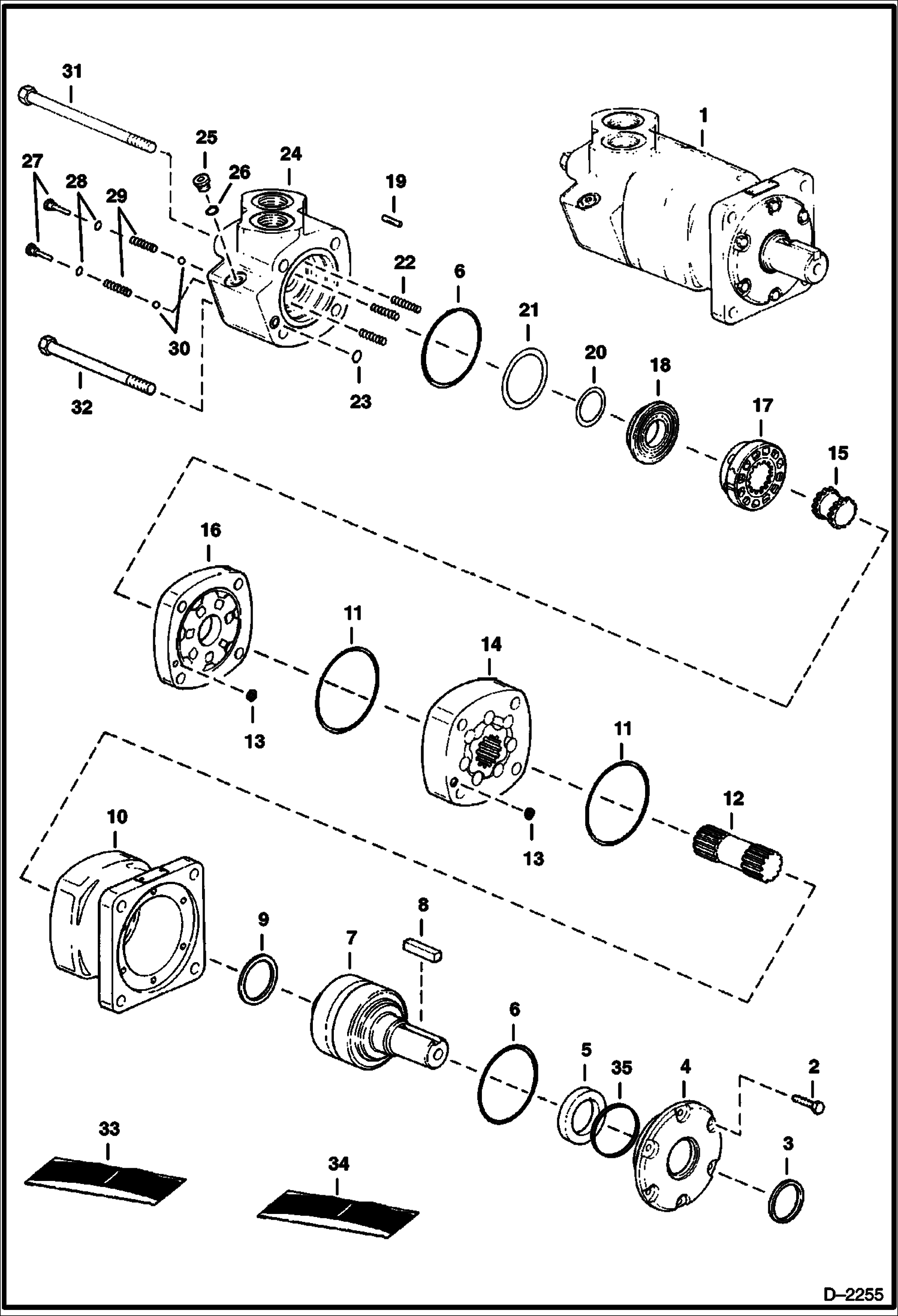 РУКОЯТКА УПРАВЛЕНИЯ (ГИДРАВЛИЧЕСКИЙ ДВИГАТЕЛЬ) (EATON 112-1067-005) (52-- 2801) (68-- 0547)