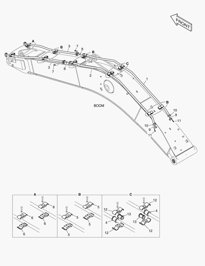 6290 BOOM PIPING - ONE & TWO WAY