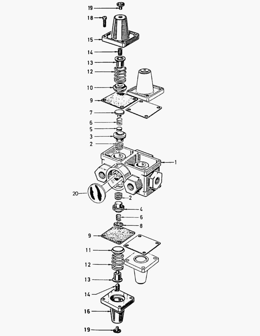 G049-3 FOUR CIRCUIT PROTECTION VALVE