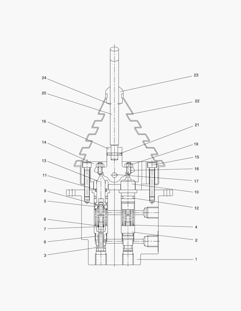 КЛАПАН С ДИСТАНЦИОННЫМ УПРАВЛЕНИЕМ-БУЛЬДОЗЕР