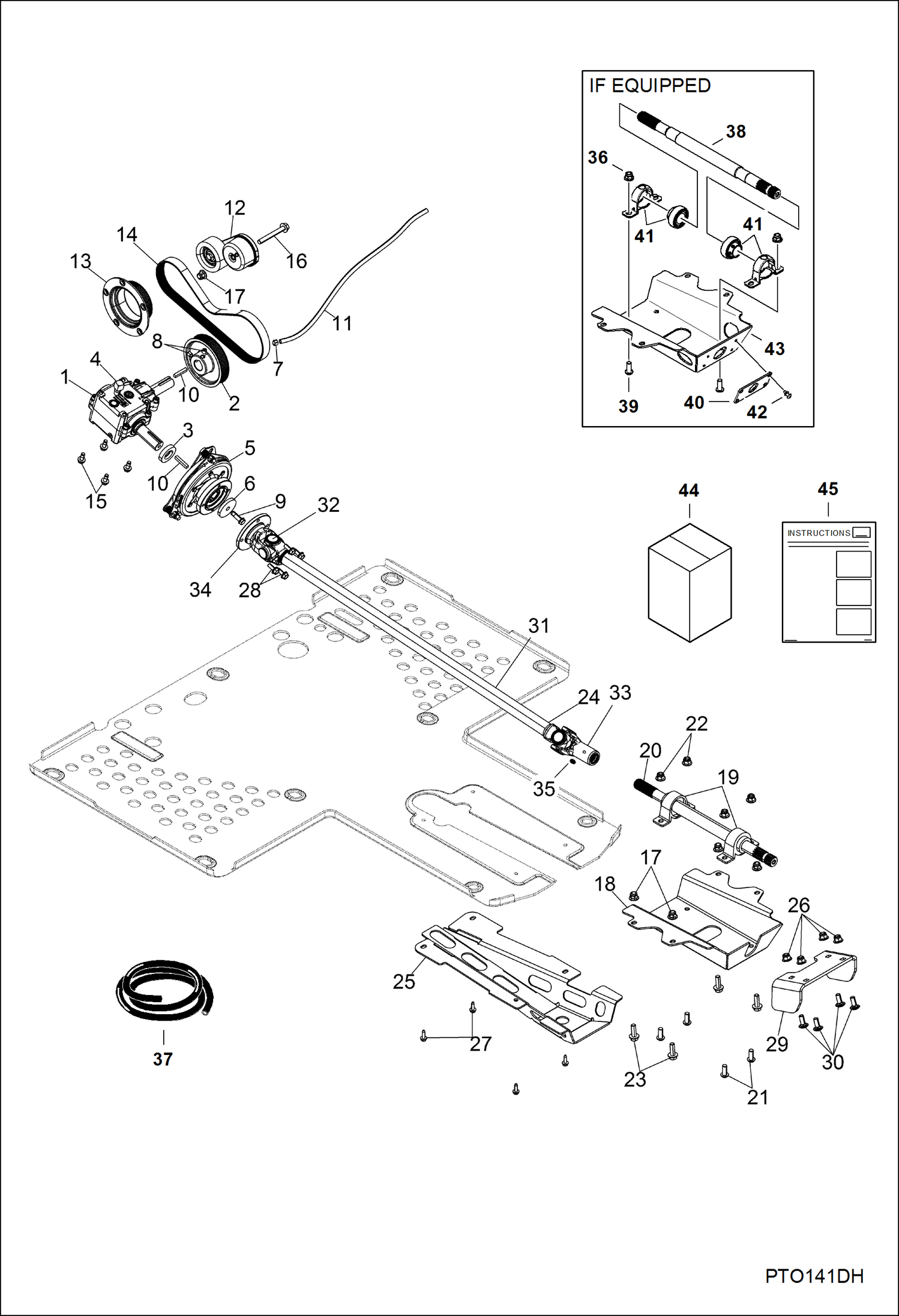 ПРИВОДНОЙ МЕХАНИЗМ, КОРОБКА ОТБОРА МОЩНОСТИ