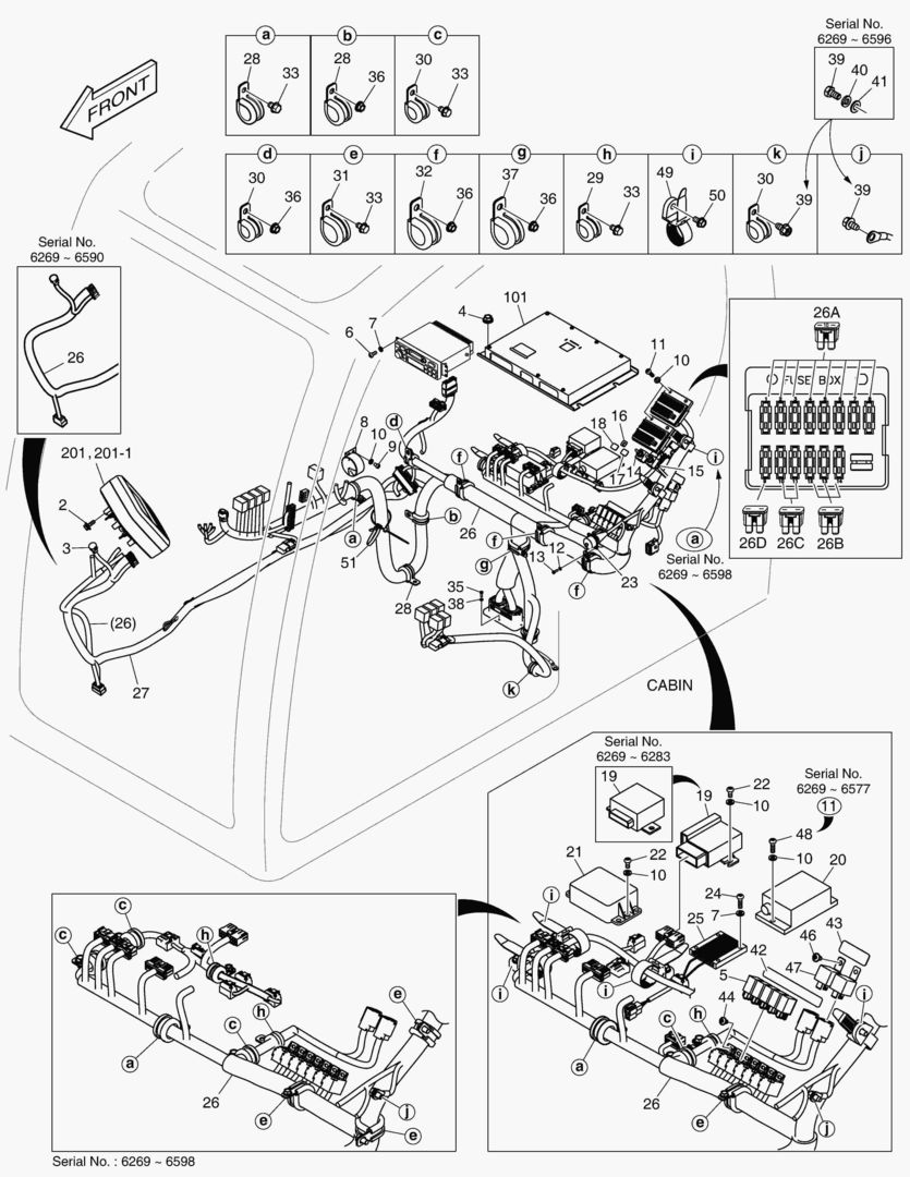 7541 ELECTRIC PARTS - CABIN(ROPS) [6269~]