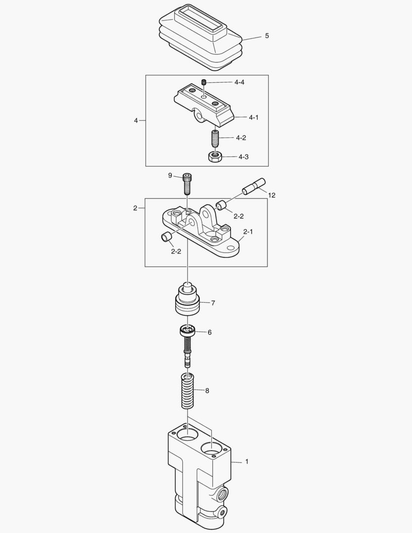 КЛАПАН ПЕДАЛЬНЫЙ - ПРЯМОЙ ВАЛ ХОДА