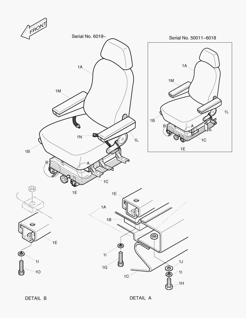 Спецтехника 1430 SEAT ASS`Y [5001~] - главное фото