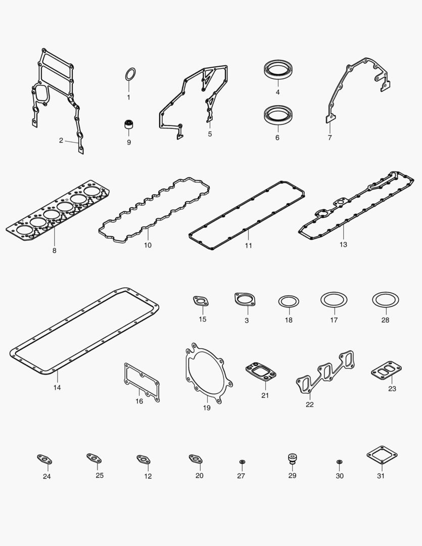 040 OVERHAUL GASKET KIT - ALL