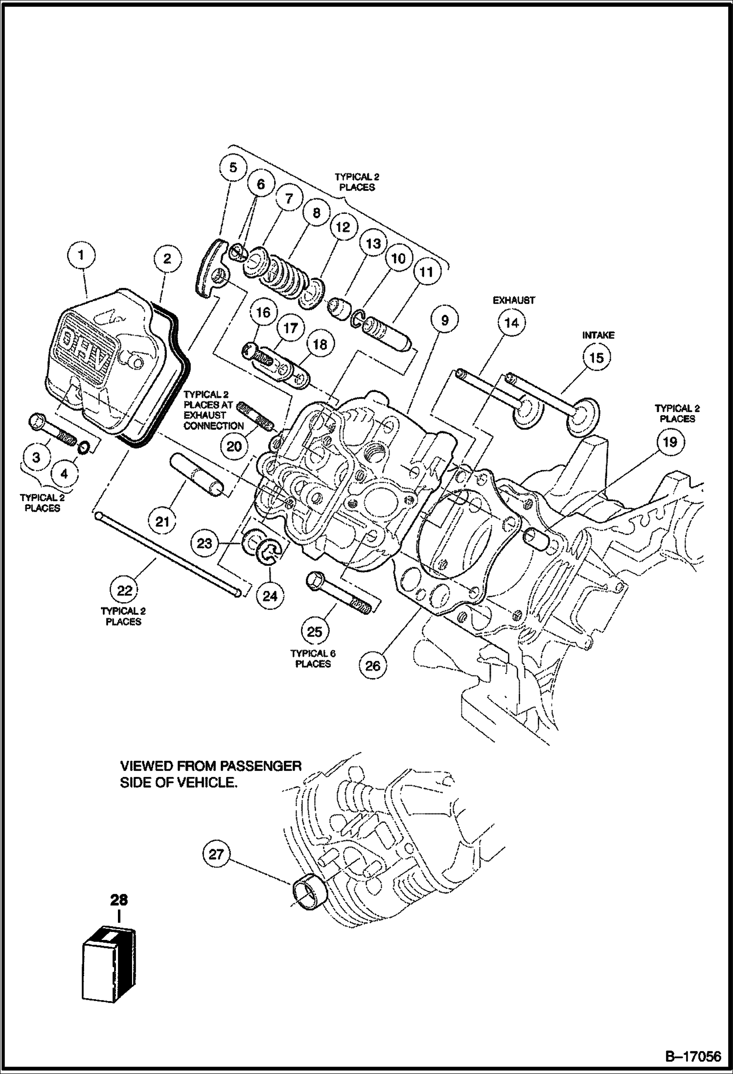 ГОЛОВКА ЦИЛИНДРА (FE400 ДВИГАТЕЛЬ)