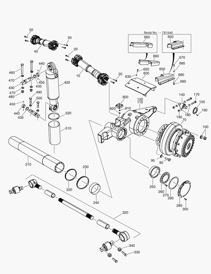 G250-10 FRONT AXLE SUSPENSION