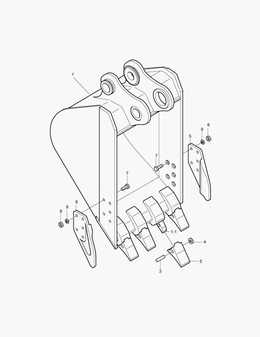 5156 BUCKET-0.35MВіSIDE TYPE