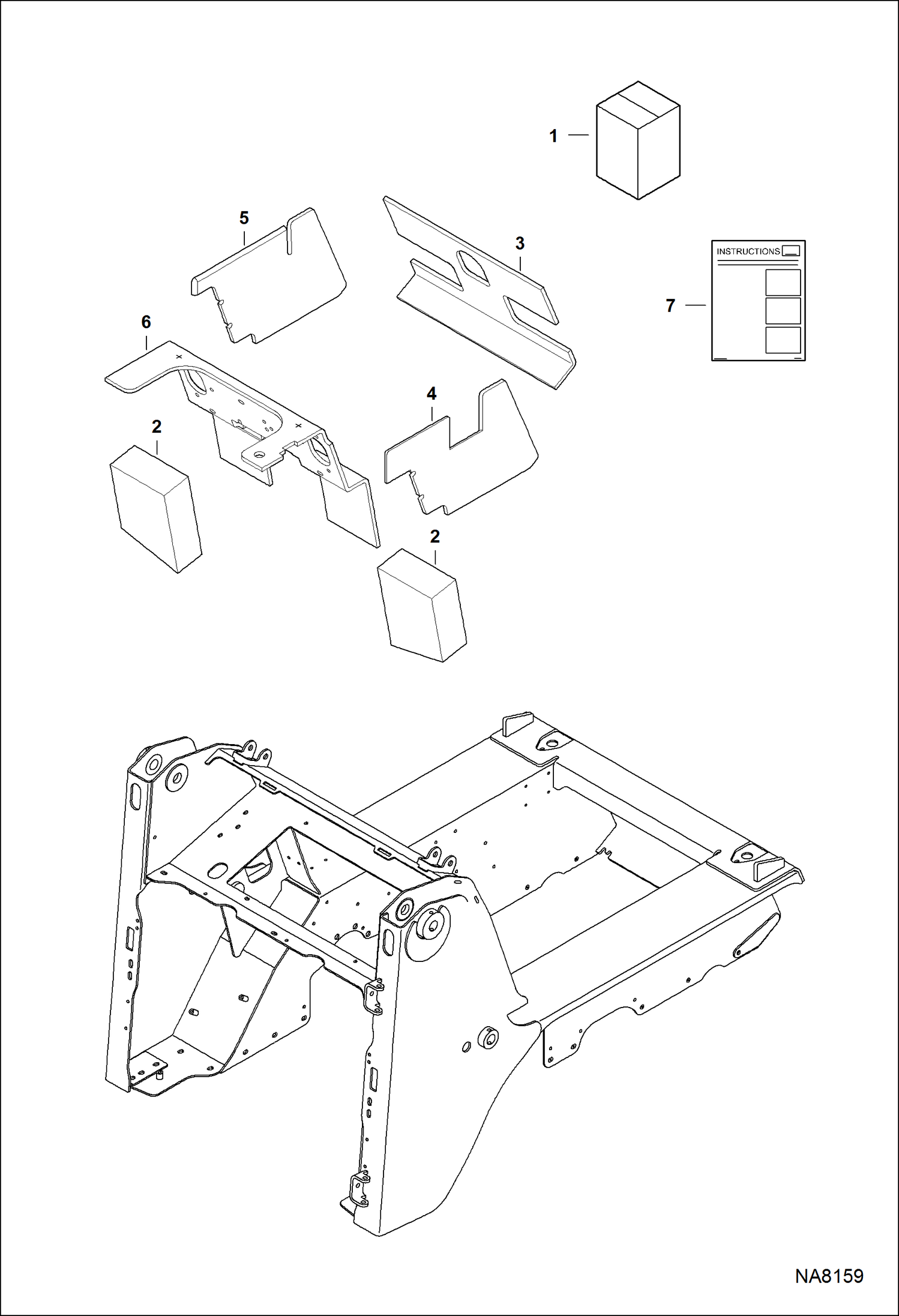 Схема КОМПЛЕКТ ДЕТАЛЕЙ СИСТЕМЫ ШУМОПОДАВЛЕНИЯ (РУКОВОДСТВО ПОЛЬЗОВАТЕЛЬ УСТРАЙСТВ УПРАВЛЕНИЯ)