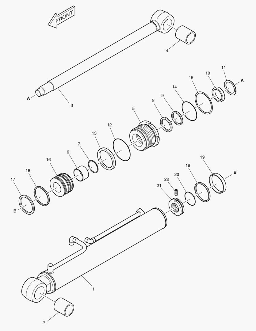 ЦИЛИНДР ПОВОРОТА СТРЕЛЫ
