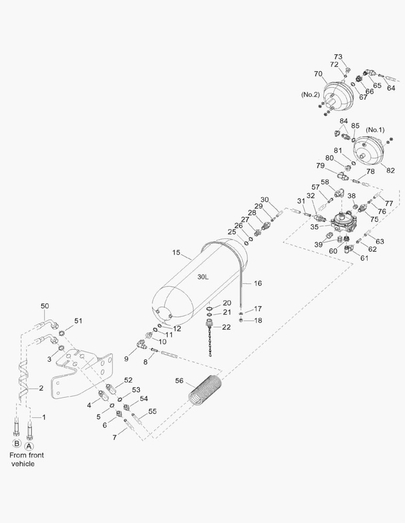 G044-5 REAR BRAKE CIRCUIT