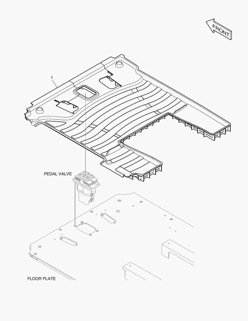 КОВРИК НА ПОЛУ КУЗОВА - ШАРНИРНЫЙ + STT