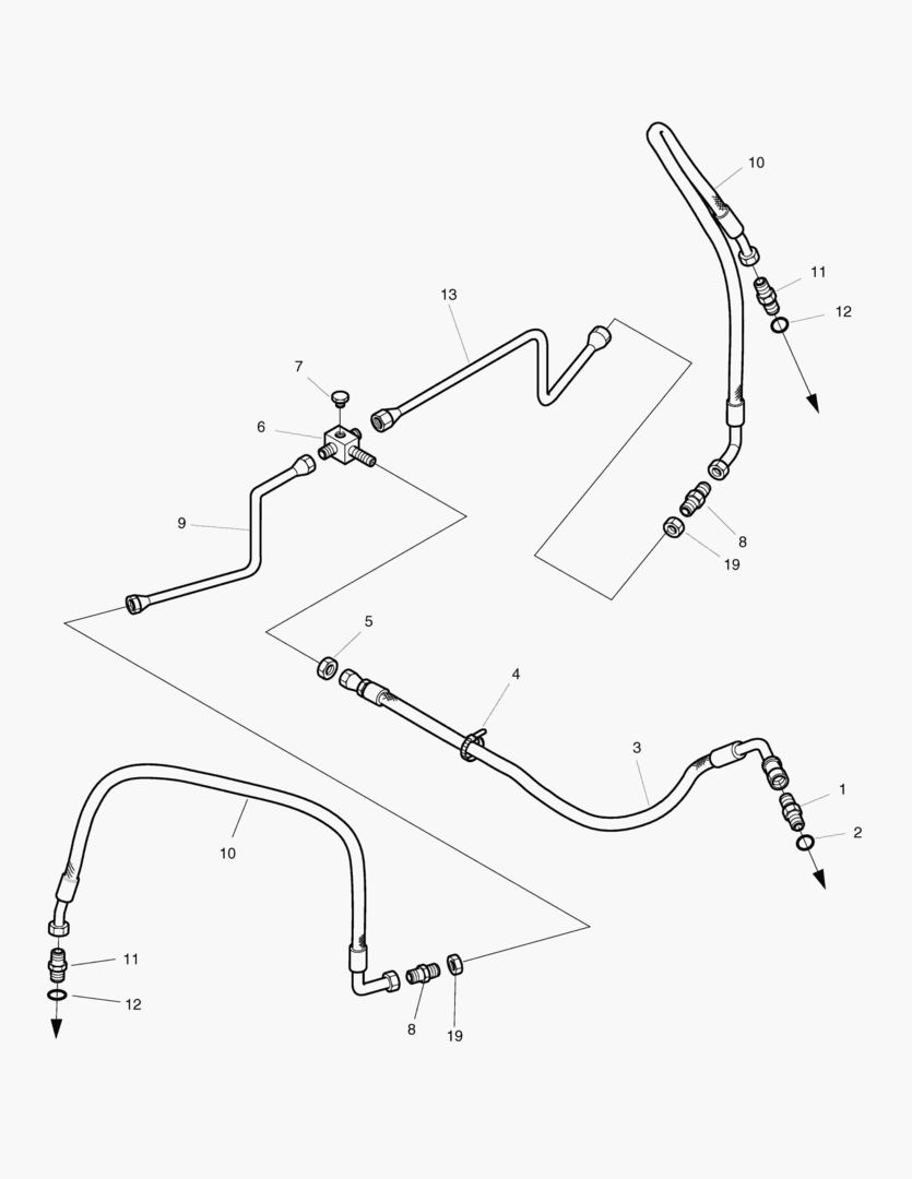 2150 FRONT AXLE BRAKE PIPING