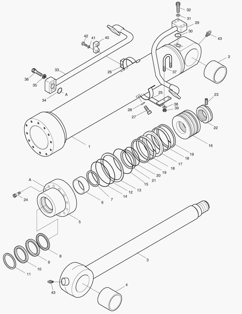 4240 BUCKET CYLINDER [1001~1018]