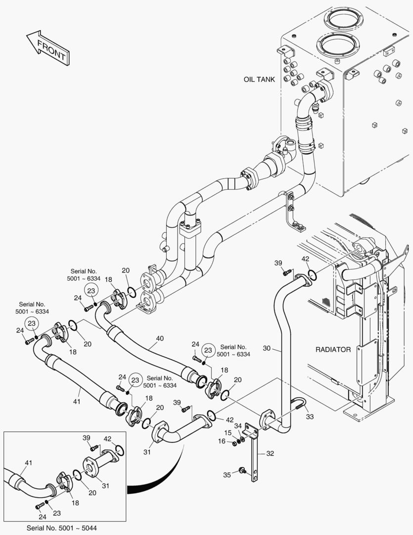 ТУБОПРОВОД МАСЛЯНОГО РАДИАТОРА(3)
