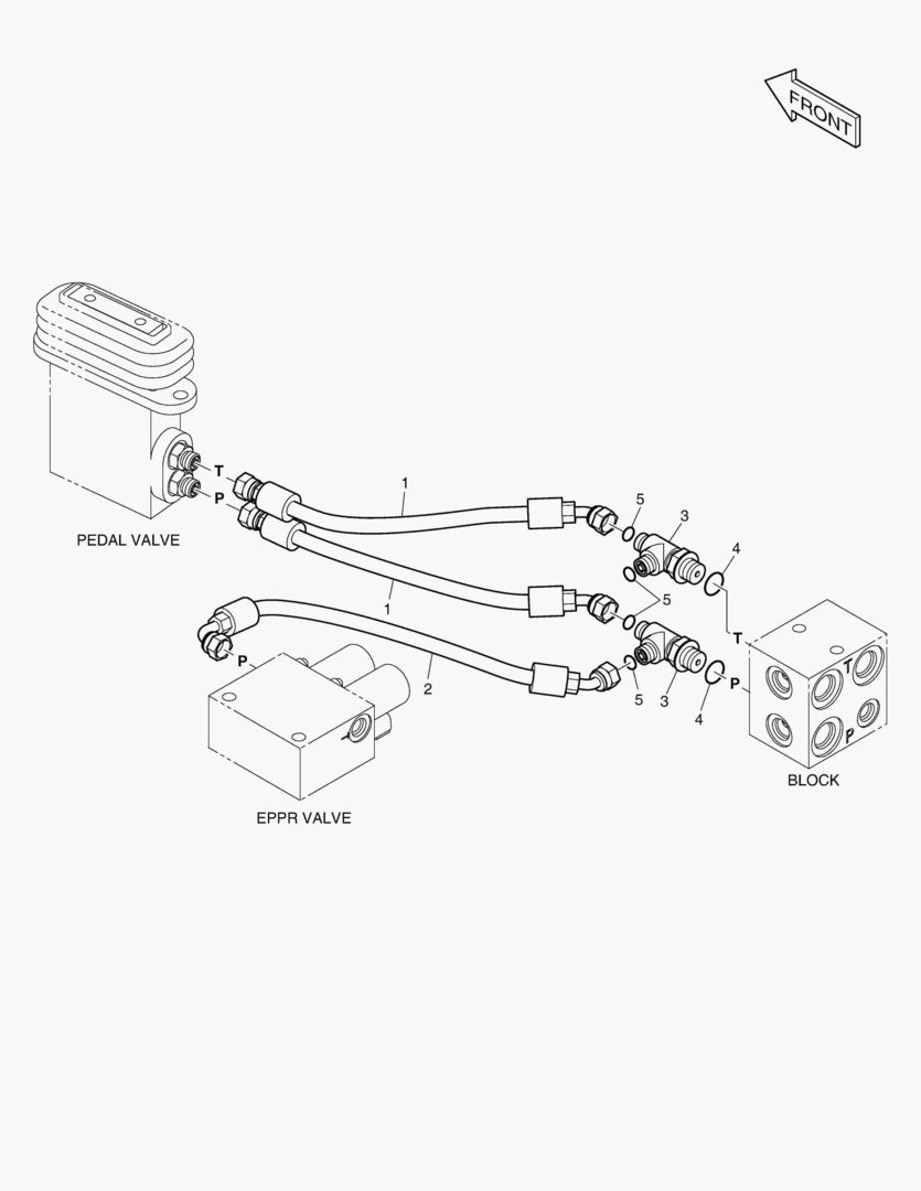ТРУБОПРОВОД СЕРВОУПРАВЛЕНИЯ-2 ПУТИ ШАРНИРНЫХ