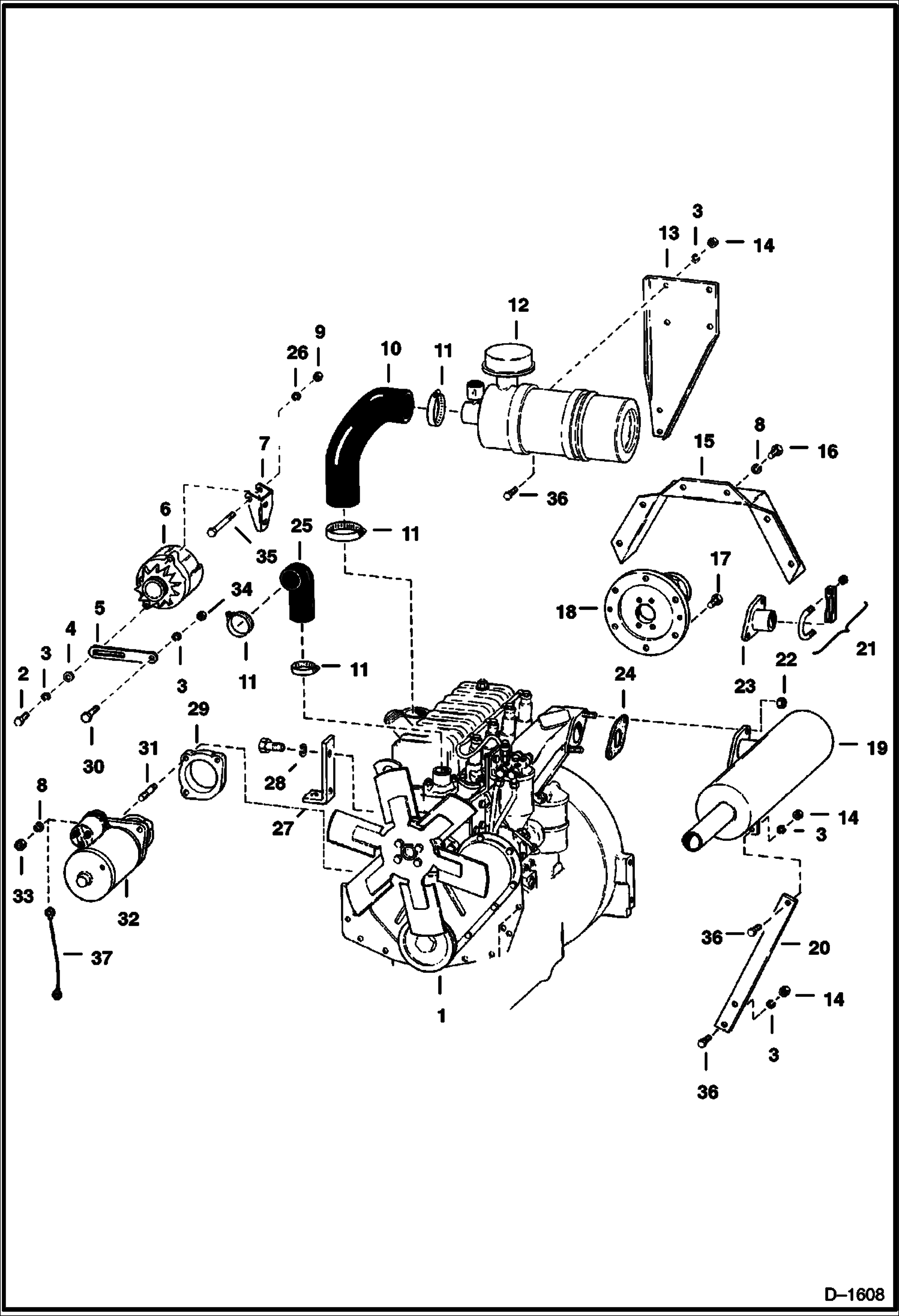 ДВИГАТЕЛЬ И КРЕПЕЖНЫЕ ДЕТАЛИ
