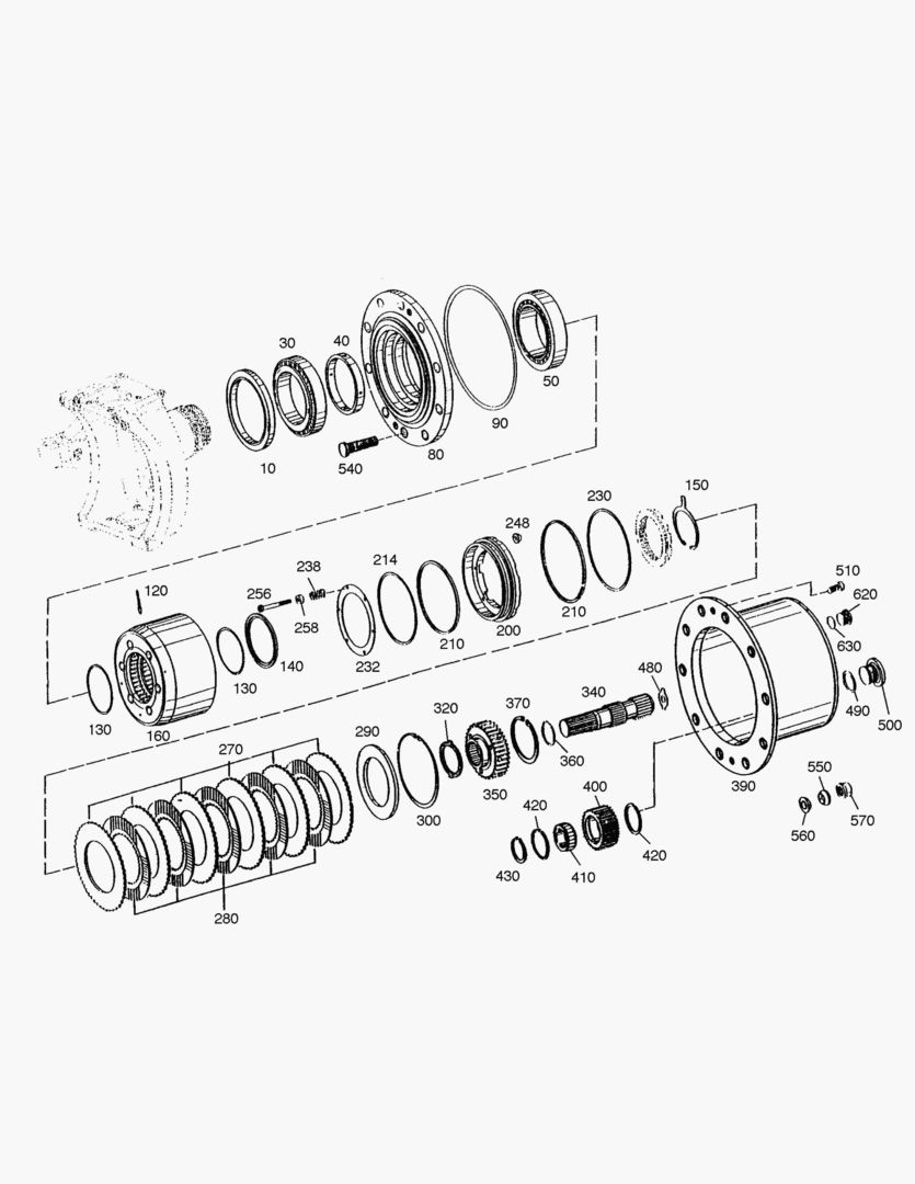 Спецтехника 4610 OUTPUT-FRONT AXLE [1001~1630] - главное фото