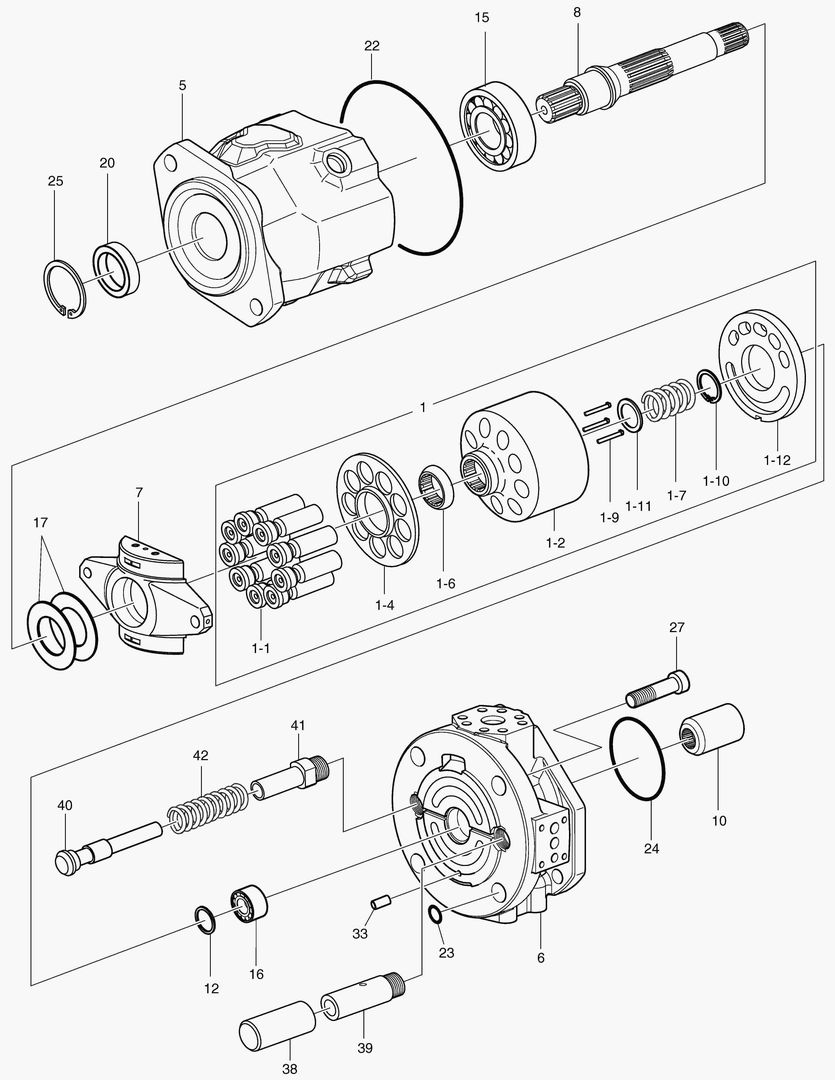 ОСНОВНОЙ НАСОС - РОТОР В СБОРЕ