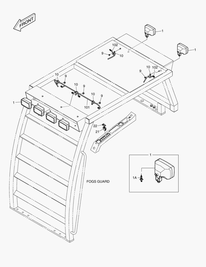 ДОПОЛНИТЕЛЬНАЯ ЛАМПА - ЗАЩИТНЫЙ КОРПУС ПРОТИВОТУМАННЫХ ФАР
