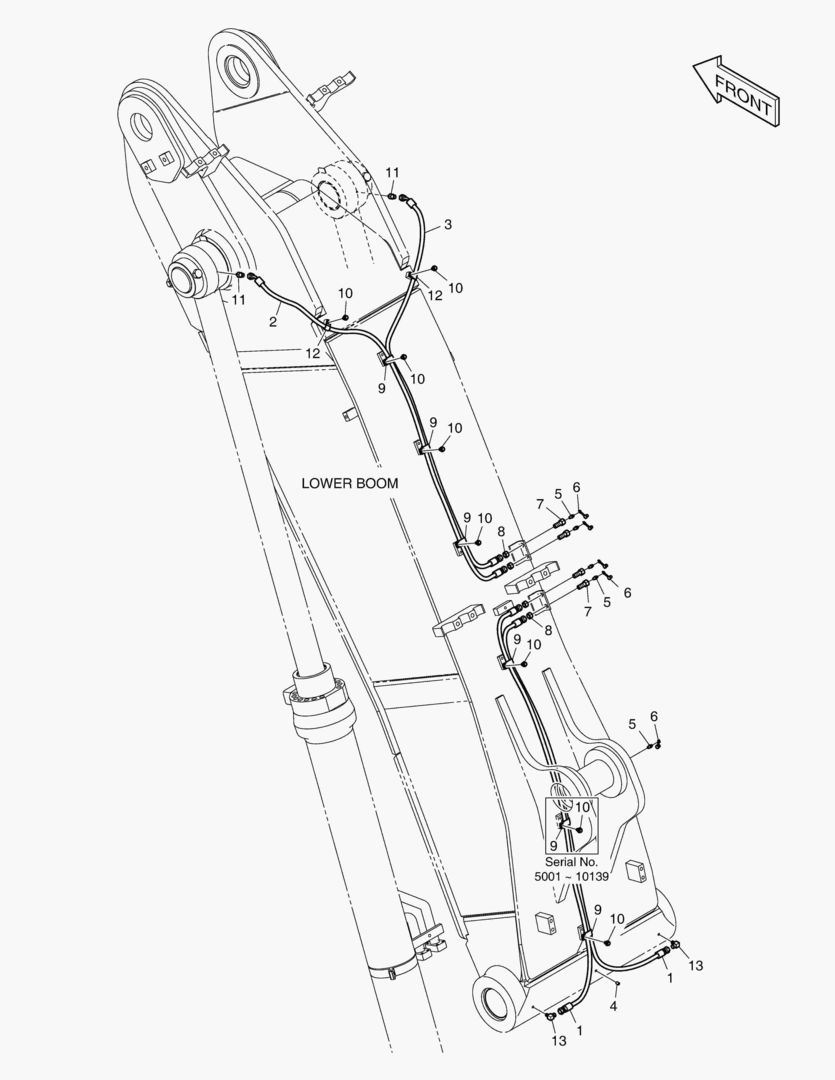 ТРУБОПРОВОД СМАЗОЧНОЙ СИСТЕМЫ - НИЖНЯЯ СТРЕЛЯ