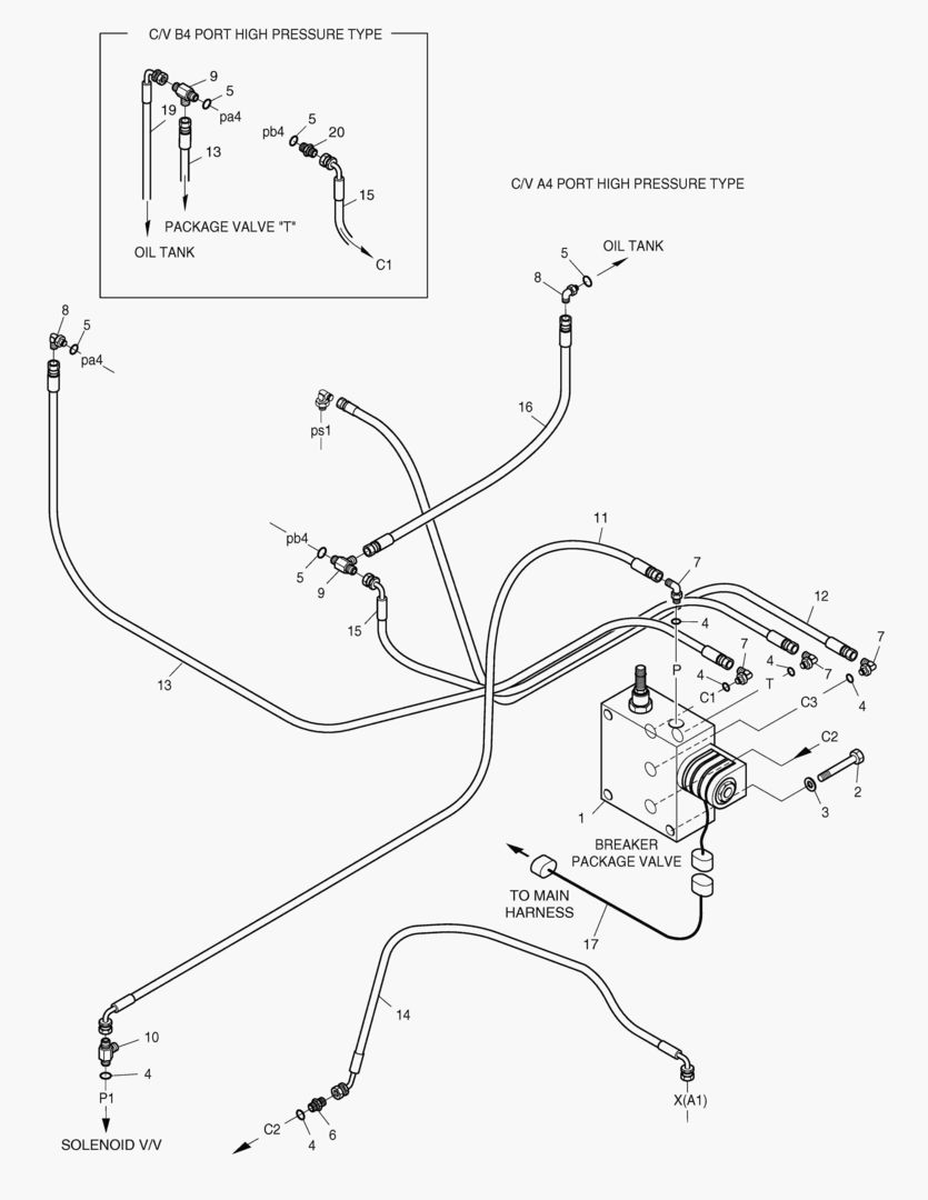 ТРУБОПРОВОД СЕРВОУПРАВЛЕНИЯ-ГИДРОМОЛОТ
