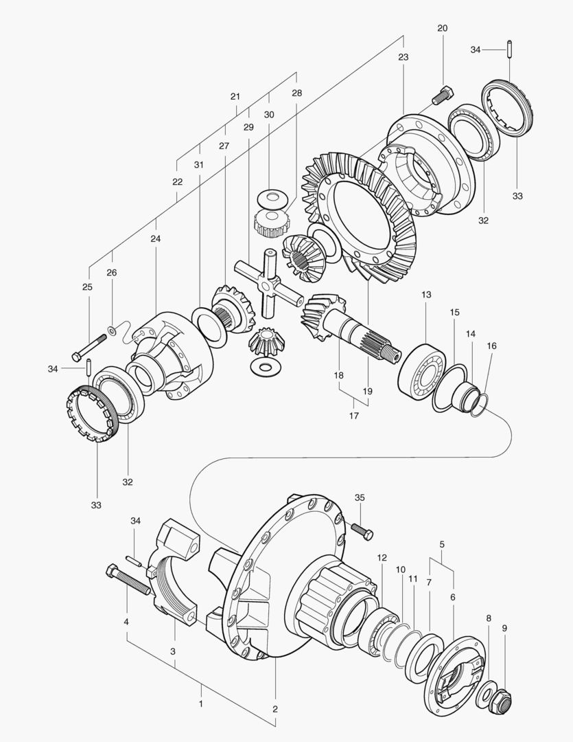 ПЕРЕДНИИ ШЕСТЕРНИ ДИФФЕРЕНЦИАЛА-ЛОКАЛЬНЫЙ