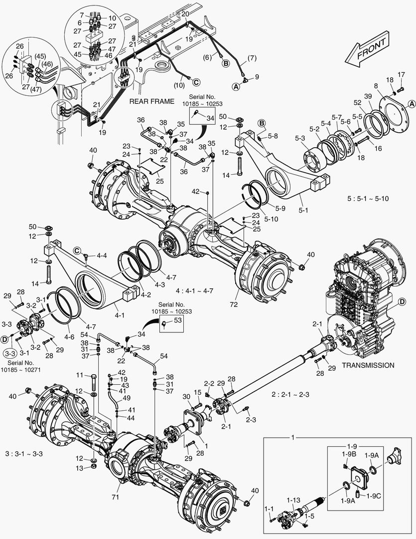 1160 AXLE & DRIVE SHAFT