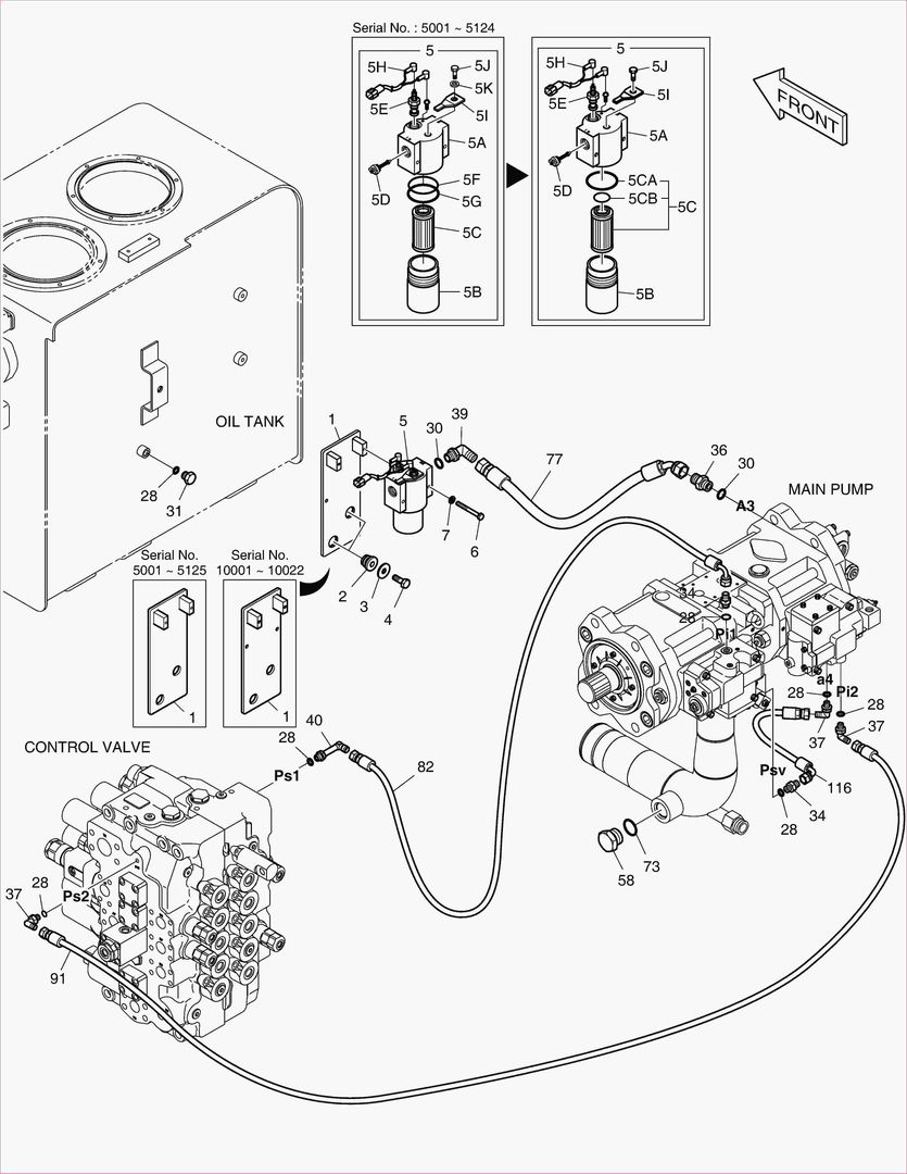 1310 PILOT PIPING(1) [5001~5124]