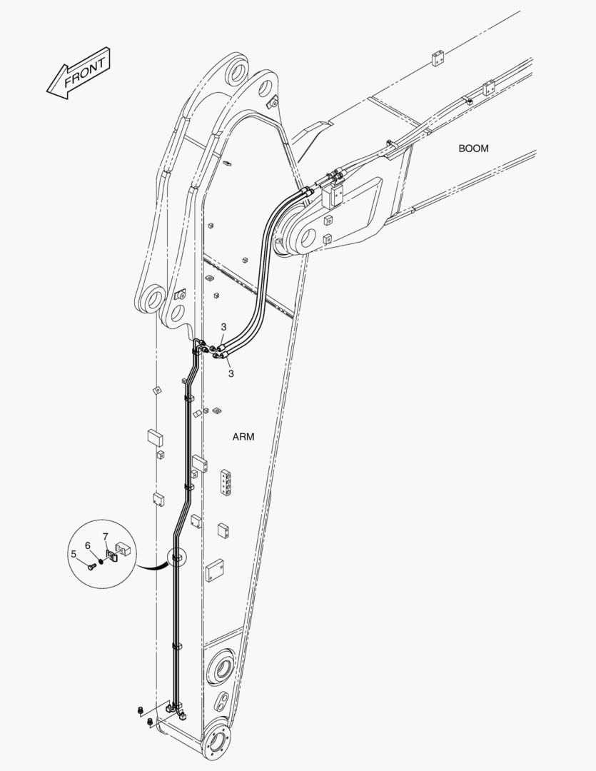 ГИДРОСИСТЕМА РУКОЯТИ - БЫСТРАЯ ПОСАДКА(РУКОЯТЬ 3.2 м)